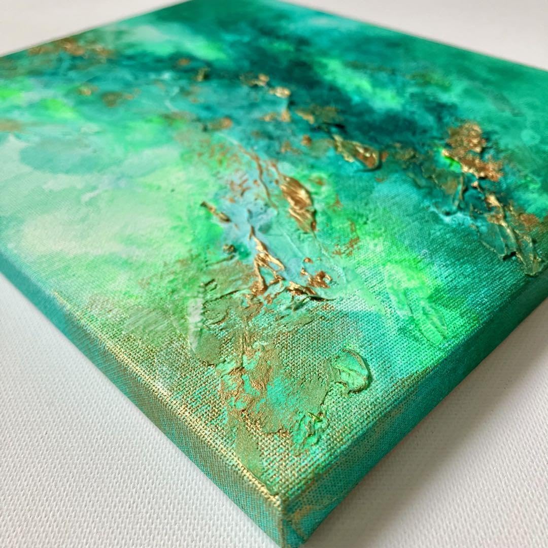 絵画 emeralda53 Abstract Nature - Emerald Gr - Canvas Wall Art | Elisabeth